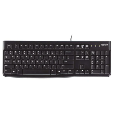 Logitech K120 Wired Keyboard – English, Black
